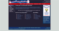 Desktop Screenshot of alexanderelectric.biz